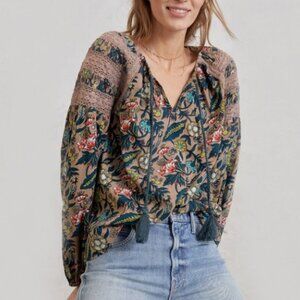 Anthropologie Eze Sur Mer Lenora Lace Blouse, XL, NWT